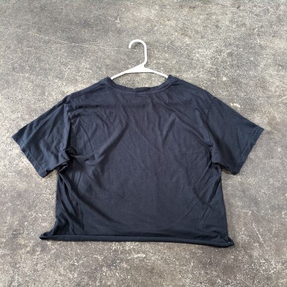 Pink Floyd Crop Top Shirt Womens S Black Cropped Retro Dark Side of the Moon - Picture 3 of 8